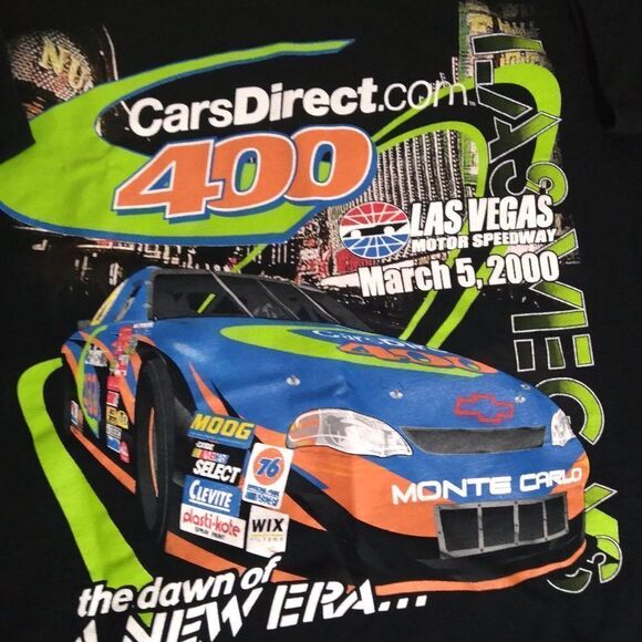 Vintage CarsDirect.com 400 Las Vegas Motor Speedway 2000 T-Shirt - Picture 1 of 8